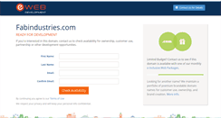 Desktop Screenshot of fabindustries.com